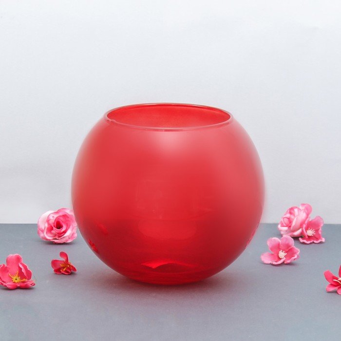 Ваза с шарами. Ваза-шар стеклянная. Красная ваза шар. Шарики для вазы. Ваза круглая 3 л.