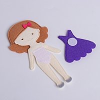 Игровой набор "Одень куклу. Маленькая модница", 1701003