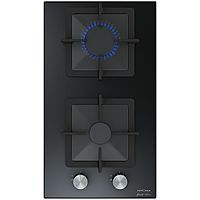 Варочная поверхность KRONA CALORE 30 BL, газовая, 2 конфорки, 30 см, чёрная