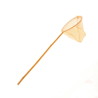 Сачок детский, бамбуковая ручка в горох 60 см, d=25 см, цвета МИКС