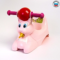 Горшок-игрушка «Зайчик», цвет розовый