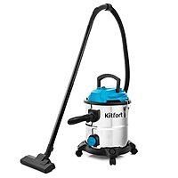 Пылесос Kitfort КТ-548, 1000 Вт, 20 л, шнур 6.8 м, серебристо-голубой