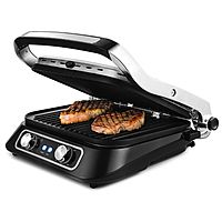 Гриль Kitfort КТ-1652, 2100 Вт, съёмные панели, регулировка t°, 31.2 х 24.3 см, серебристый