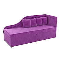 Детский диван «Дюна», механизм выкатной, микровельвет, цвет фиолетовый