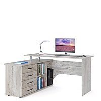 Компьютерный стол «КСТ-109 Л», 1400 × 1270 × 750 мм, левый, цвет дуб юкон
