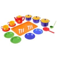 Посуда для кукол "Хозяюшка", большой набор