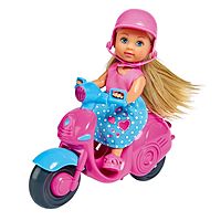 Кукла «Еви» 12 см, на скутере