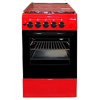 Плита газовая Лысьва ГП 400 МС-2у вишневый стеклянная крышка