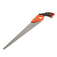 Ножовка по дереву LOM, выкружная, обрезиненная рукоятка, 7-8 TPI, 350 мм