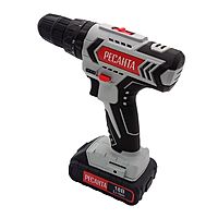 Дрель-шуруповерт "Ресанта" ДА-18-2ЛК-У 75/14/6, аккумуляторная, 18 В, 21+1, 2 АКБ, кейс