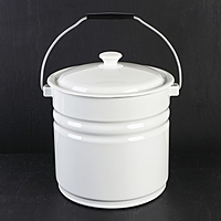 Ведро 12 л, цельно штампованное с крышкой без деколи