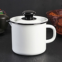 Кружка 1 л, с крышкой, без деколи