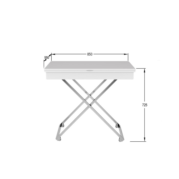 Стол универсальный трансформируемый андрэ хром