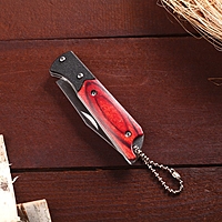 Нож складной, рукоять красное дерево