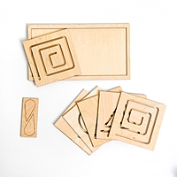 Головоломка. Межполушарная доска "Простые фигуры"