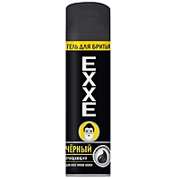 Гель для бритья Exxe "Активированный уголь" черный, для всех типов кожи, 200 мл