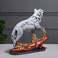 Статуэтка "Волк шагающий" серебро