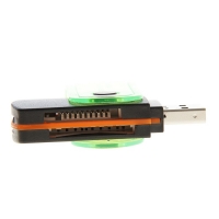 Картридер USB универсальный 6 в 1 SD/SF/M2, МИКС