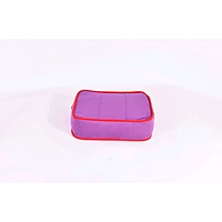 Подушка-пуф передвижной «Моби», размер 40 × 40 см, фиолетовый/красный, велюр