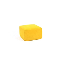 Пуф-модуль «Тетрис», размер 50 × 50 см, жёлтый, велюр