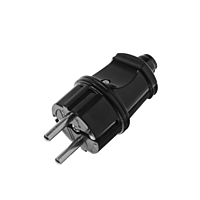 Вилка угловая Smartbuy, 16 А, 250 В, с з/к, черная