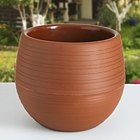 Горшок для цветов "ЯПОНИЯ" 3.0л, цвет темно-коричневый