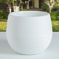 Горшок для цветов "ЯПОНИЯ" 3.0л, цвет белый