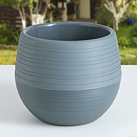 Горшок для цветов "ЯПОНИЯ" 1,2л, цвет графитовый