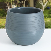 Горшок для цветов "ЯПОНИЯ" 2,0л, цвет графитовый