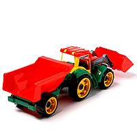 Игрушка Трактор Трудяга с прицепом цвета в ассортименте