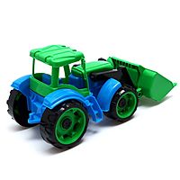 Игрушка Трактор Трудяга с ковшом цвета в ассортименте