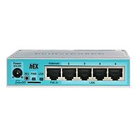 Маршрутизатор проводной MikroTik hEX (RB750GR3), 10/100/1000 Мбит, белый