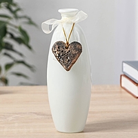 Ваза "Волшебные мгновения" белый  d-3см 17,5х6см