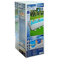 Бассейн каркасный Power Steel, 732 х 366 х 132 см, песчаный фильтр-насос, лестница, тент, 56475 Bestway