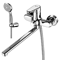 Смеситель для ванны Lemark Point LM0351C длинный излив хром