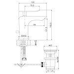 Смеситель для раковины Lemark Contest LM5806CW белый/хром