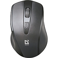 Мышь Defender Datum MM-265, бепроводная, оптическая, 1600 dpi, 2хAAA, USB, чёрная