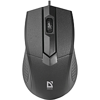 Мышь Defender Optimum MB-270, проводная, оптическая, 3 кнопки, 1000 dpi, чёрная
