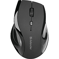 Мышь Defender Accura MM-295, беспроводная, оптическая, 1600 dpi, 1хAA, USB, чёрная