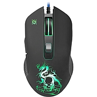 Мышь Defender Sky Dragon GM-090L, игровая, проводная оптика,6 кнопок, 3200 dpi, чёрная