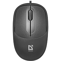 Мышь Defender Datum MS-980, проводная, оптическая, 3 кнопки, 1000 dpi, чёрная