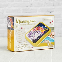 Алмазная вышивка на шкатулке "Волшебный единорог" 8,5*11 см