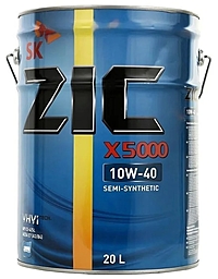 Масло моторное ZIC X5000 10W-40 20 л п/синт.