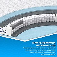 Матрас «Бари Лайт»‎, размер 180х200 см, высота 19 см, жаккард