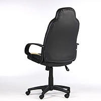 Кресло "Neo1", экокожа, черный/жёлтый