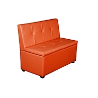 Кухонный диван "Уют-1", 1000x550x830, оранжевый