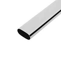 Труба TUNDRA овальная 30х15 мм., L=1000 мм., цвет хром