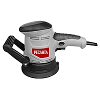 Эксцентриковая шлифмашина "Ресанта" ЭШМ-125Э, 450 Вт, d=125 мм, 4000-13000 ход/мин