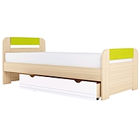 Кровать «Стиль 900.3» без ящика, 2000 × 900 мм, цвет туя светлая / лайм