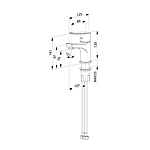 Смеситель для раковины Milardo Helic HELSB00M01 хром